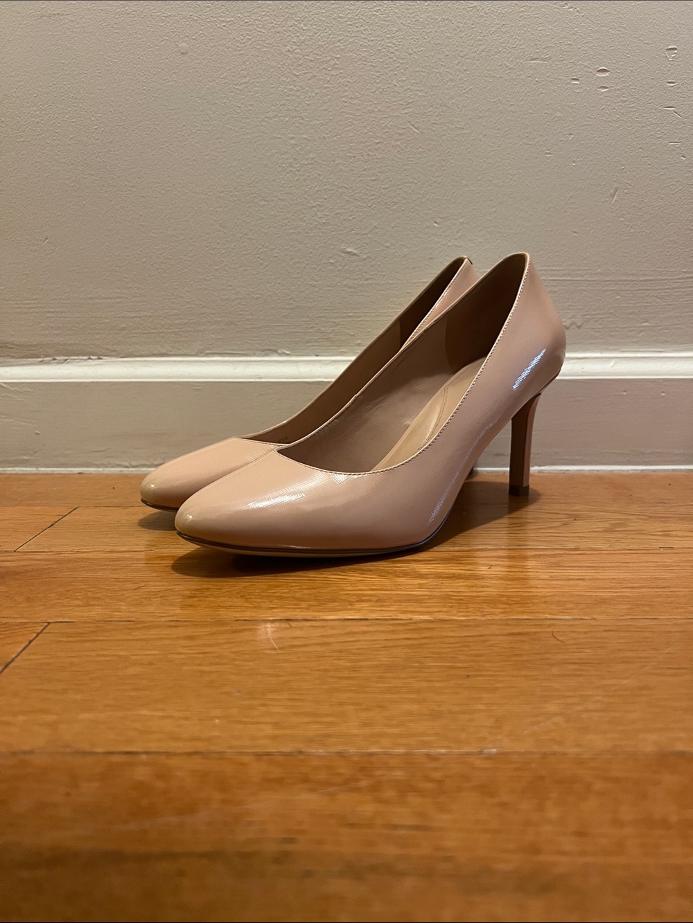 Cole Haan 360 Grand Harlow Nude Patent Pumps